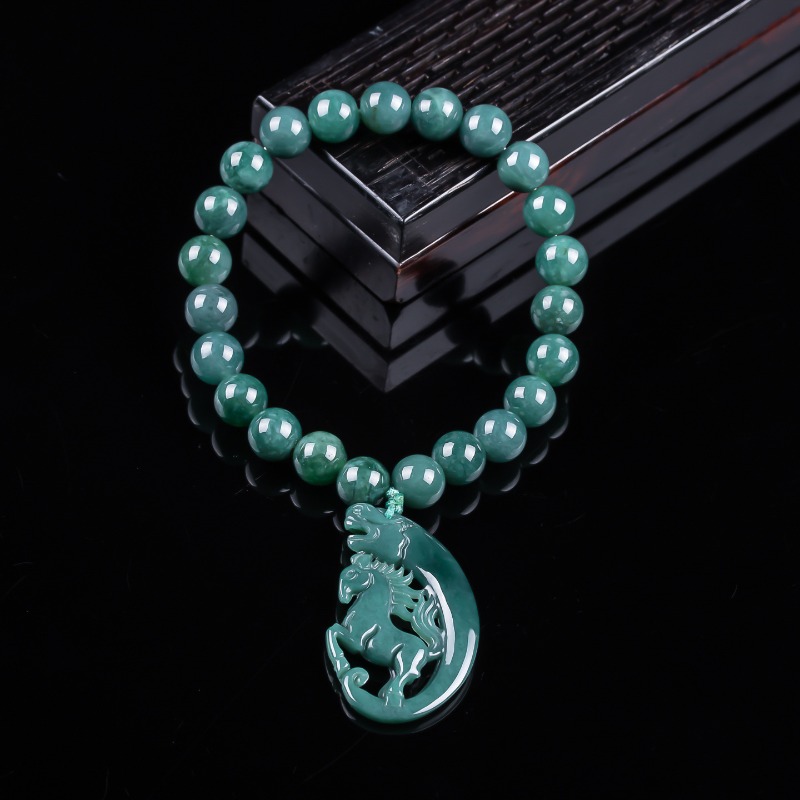 Jewelry & Watches Vitopoulos Reviews - Natural Jadeite Blue Water Zodiac Horse
