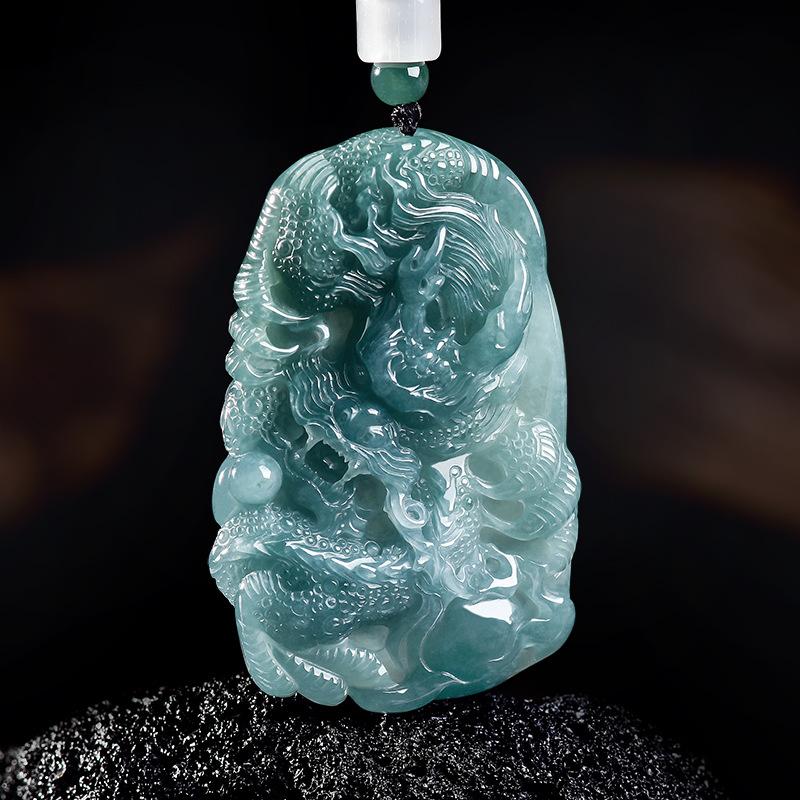 Jewelry & Watches Vitopoulos Reviews - Natural Burmese Jadeite Dragon Pendant Necklace