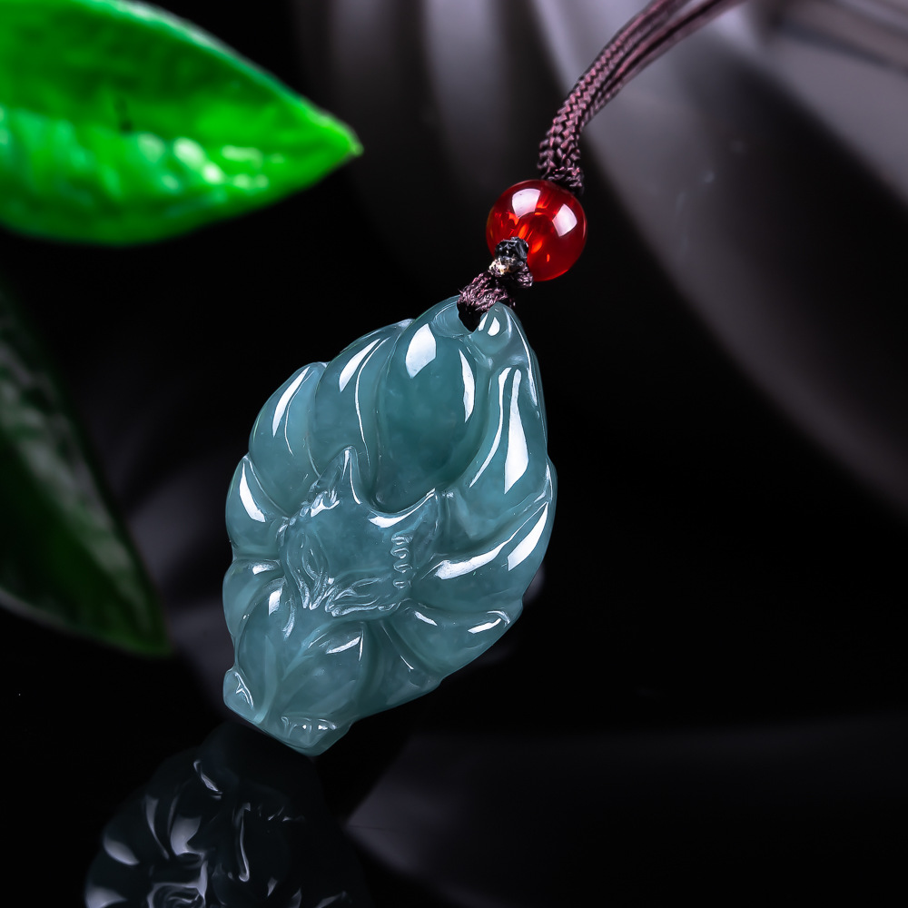 Jewelry & Watches Vitopoulos Reviews - Natural Burmese Jadeite Fox Pendant Necklace