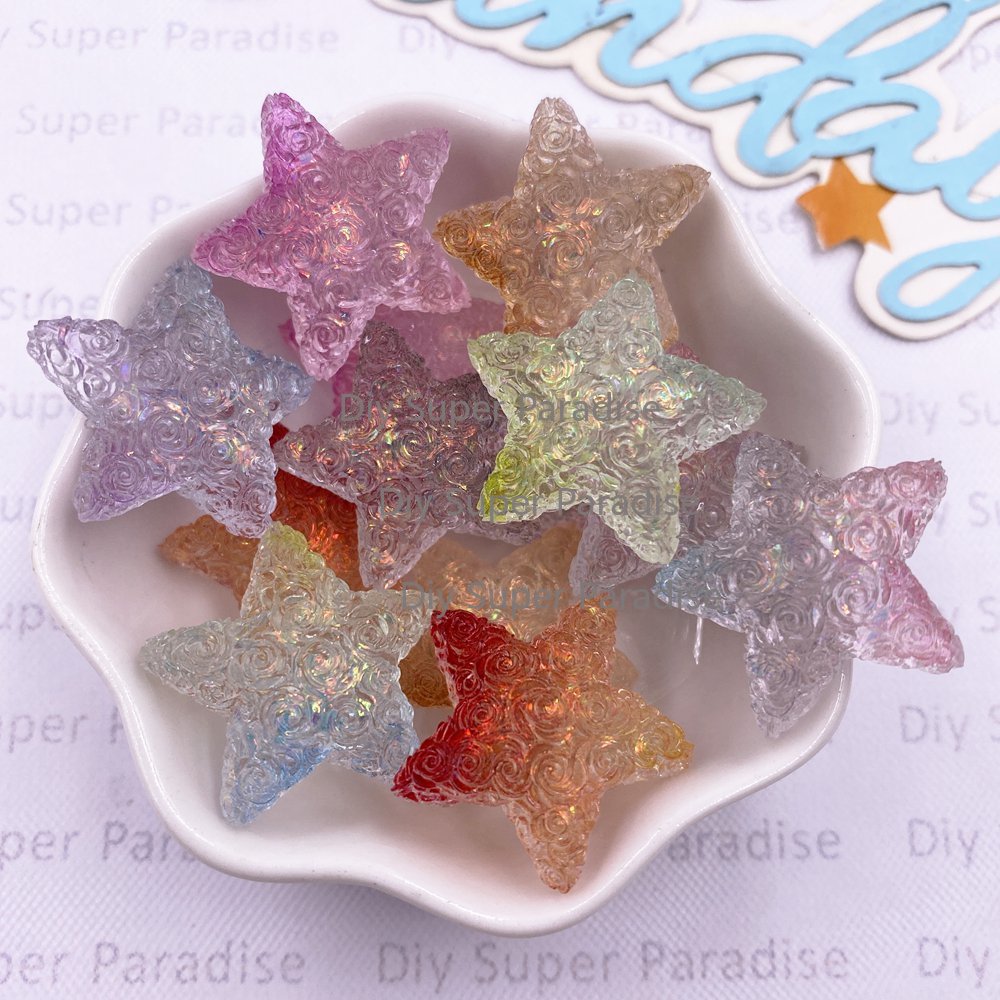 Paradise Jewelry & Watches Llc Photos - 10PCS Resin Clear Candy Color Colorful
