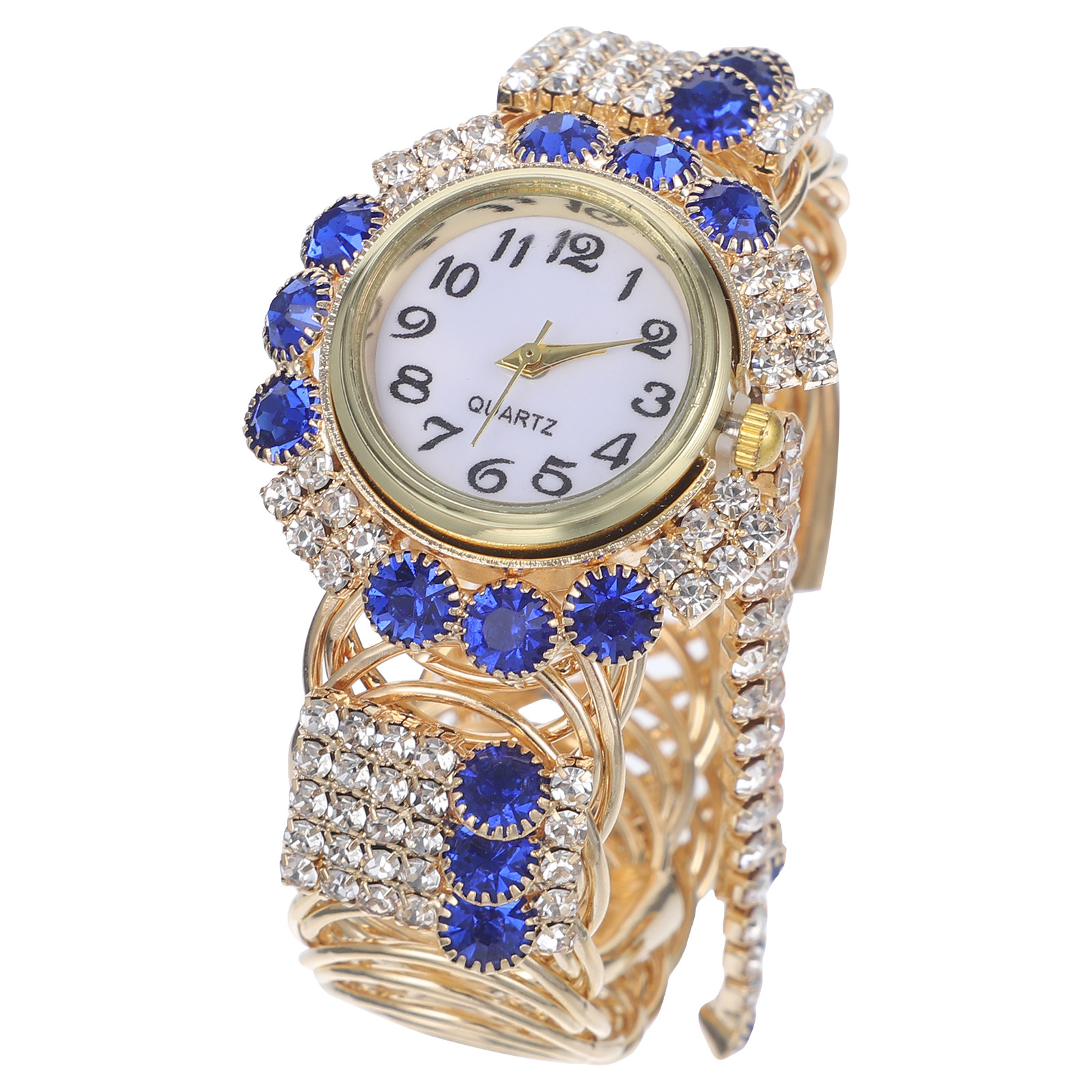 1Pcs Stone Quartz Women Watch  - огляд і ціна Luxury Time Watches Jewelry Gold