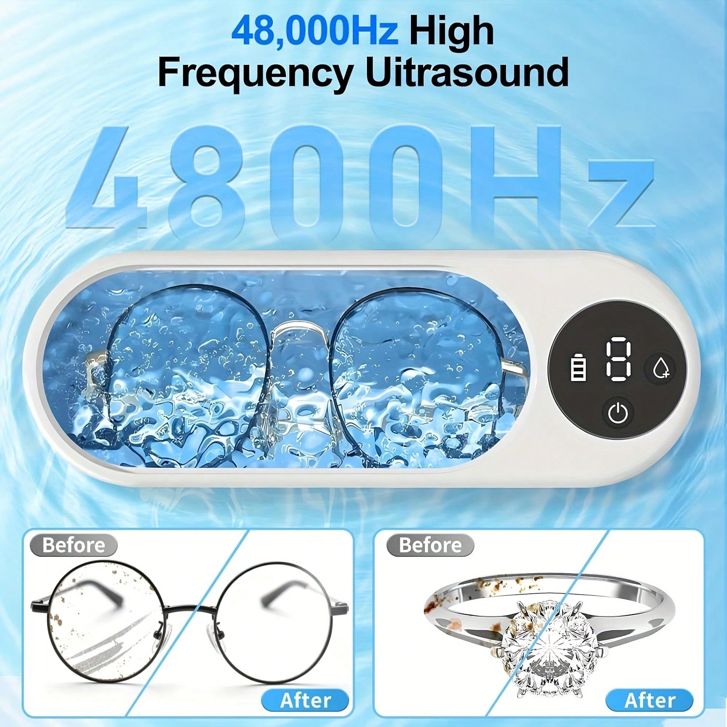 Portable Ultrasonic Cleaner, U - огляд і ціна Jewelry Essentials Watches