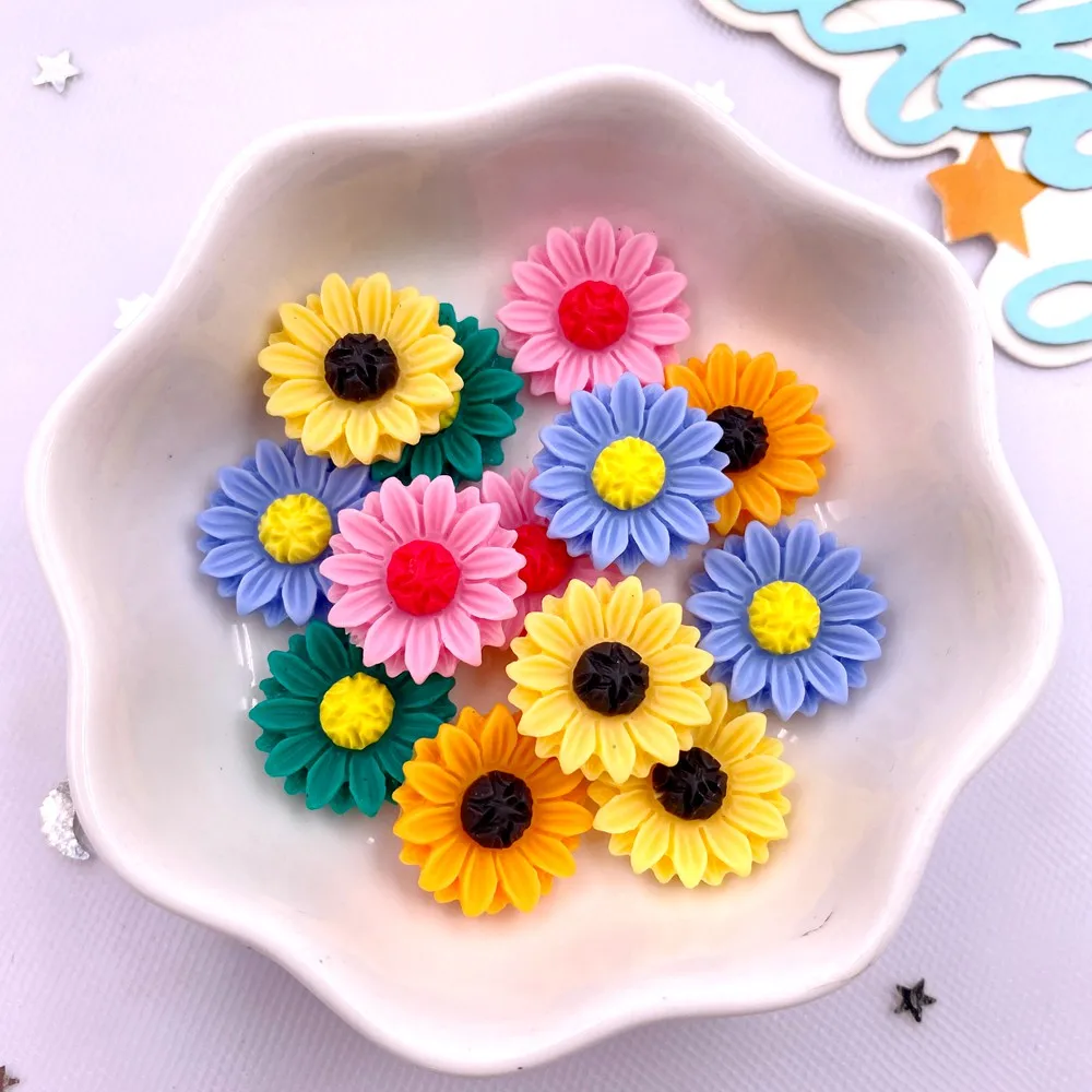 30Pcs Resin Colorful 15mm Sunf - огляд і ціна Paradise Jewelry & Watches Llc Photos