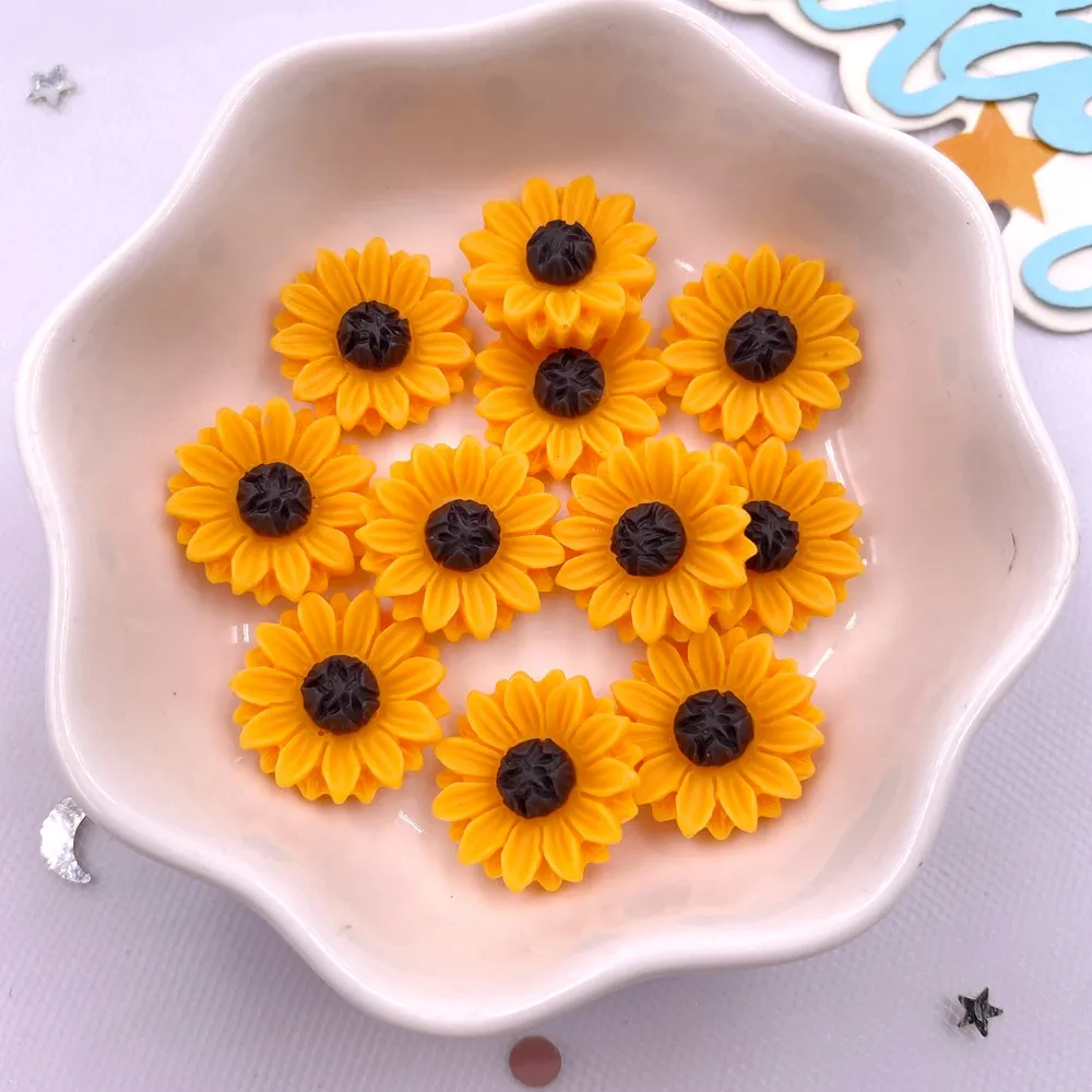 30Pcs Resin Colorful 15mm Sunf - огляд і ціна Paradise Jewelry & Watches Llc Photos