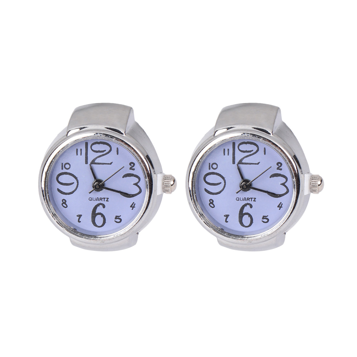 2Pcs Finger Ring Watches Quart - огляд і ціна Luxury Time Watches Jewelry Gold