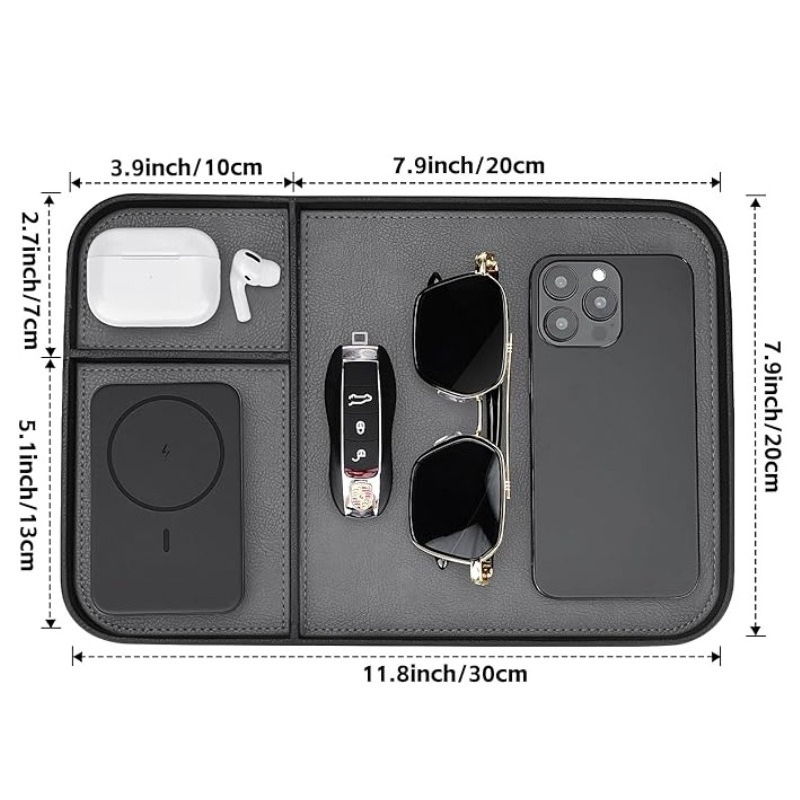 Nightstand Organizer Tray PU L - огляд і ціна Jewelry Essentials Watches