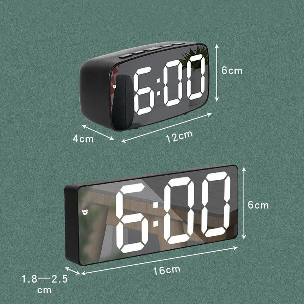 Acrylic Mirror Alarm Clock Ele - огляд і ціна Moments Watches & Jewelry Burlington Reviews