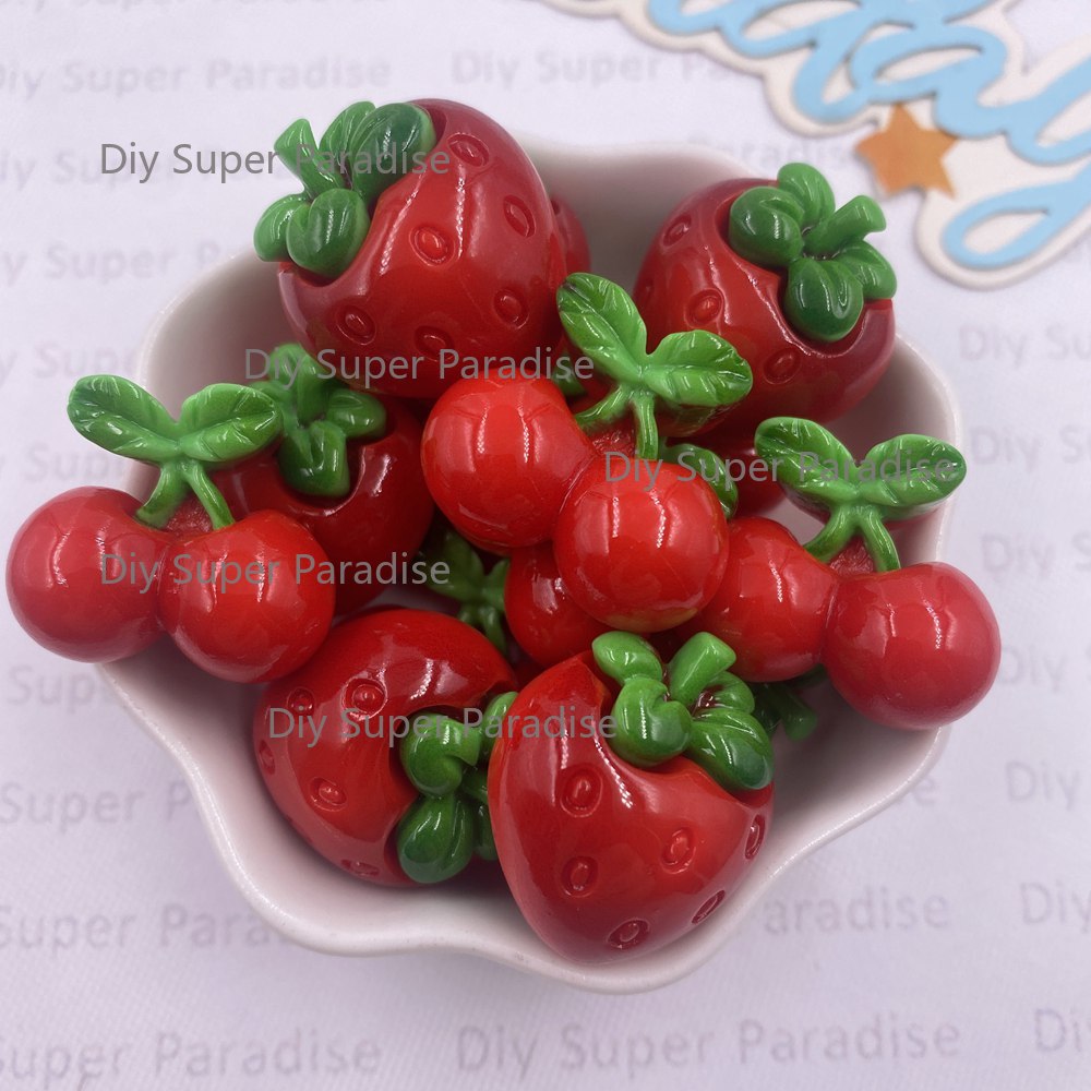 8PCS Resin Kawaii Colorful Red - огляд і ціна Paradise Jewelry & Watches Llc Photos