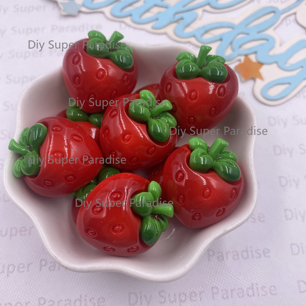 8PCS Resin Kawaii Colorful Red - огляд і ціна Paradise Jewelry & Watches Llc Photos