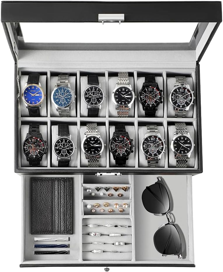 Watch Box Organizer for Men Gi - огляд і ціна Jewelry Box With Watches